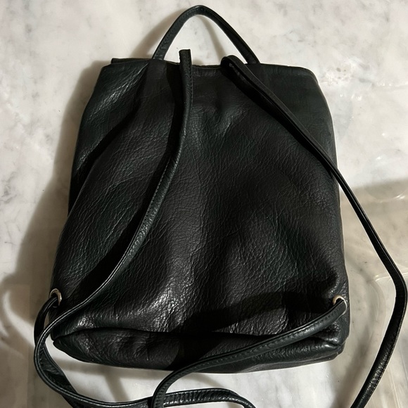 Baggu NWT Black Leather Mini Backpack - Picture 9 of 11